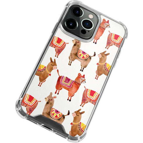 Cat Coq Alpacas iPhone 14 Pro Clear Case